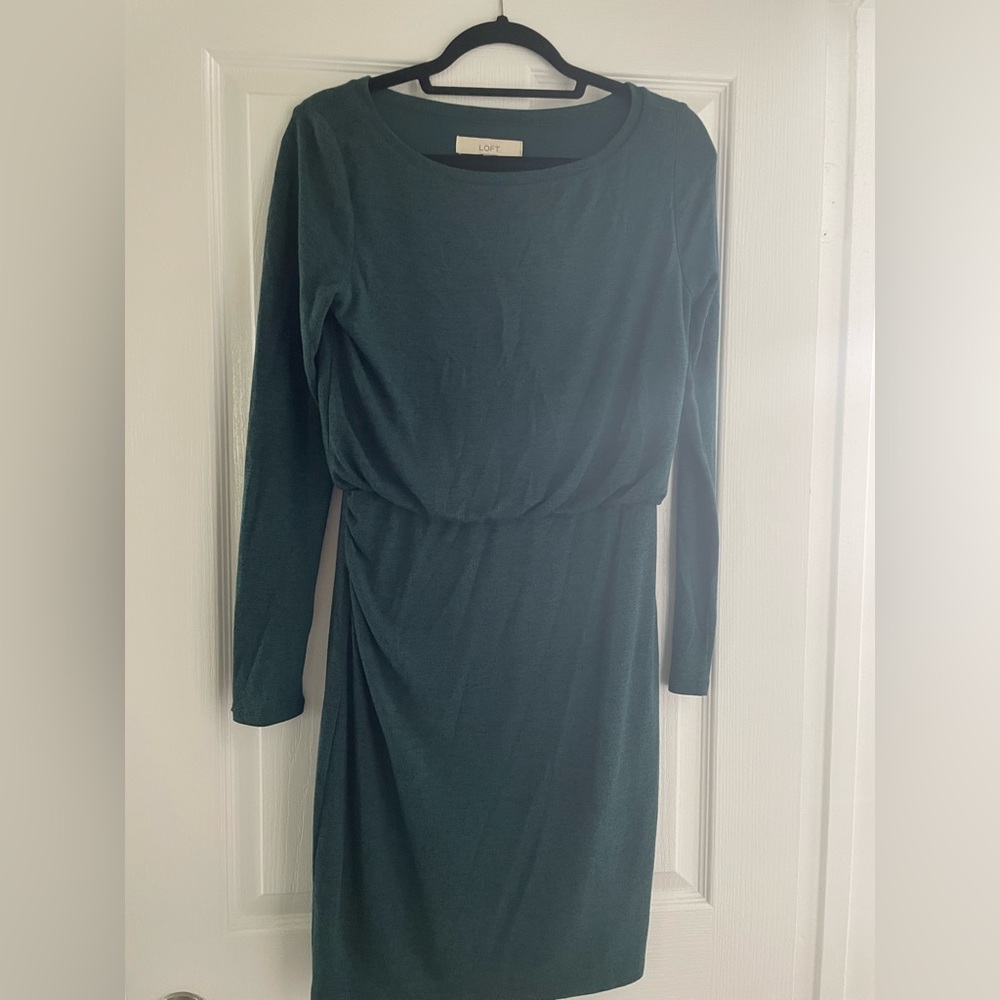 Loft Green Sweater Dress Women’s small